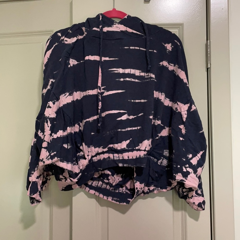 Young fabulous & broke Cropped Tie Dye Hoodie